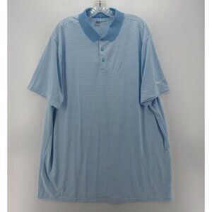 Nike Golf Polo Shirt XXL Dri-Fit Golf Performance Striped Standard NEW